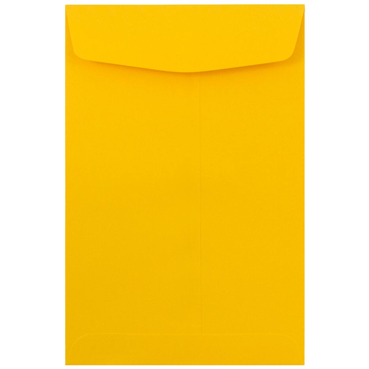 JAM Paper 6" x 9" Sunflower Yellow Open End Catalog Premium Envelopes